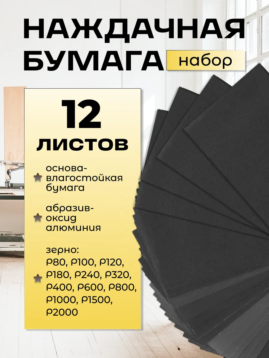 Водостойкая наждачная...