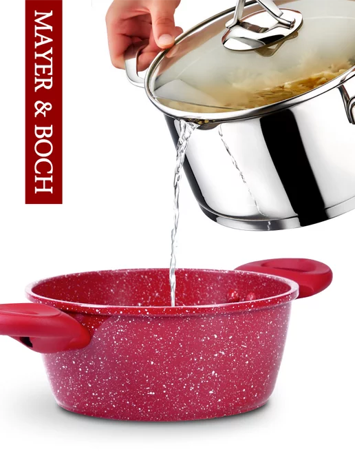 Кастрюля антипригарная с крышкой 1,7 л - фото 13