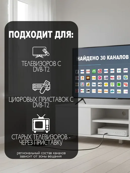 мир антенн Уличная активная антенна для телевизора 5V DVB-T2 мир 12, для телевизора пассивная цифровая, фото 4