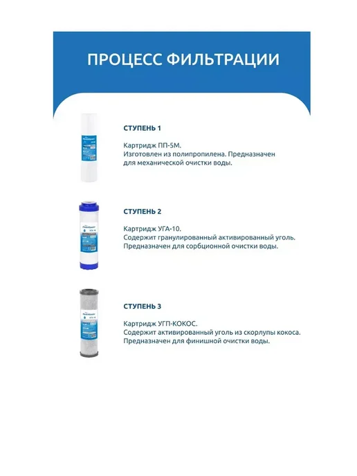 Аквабрайт Фильтр для воды Абф Триа Стандарт, вариант, фото 2