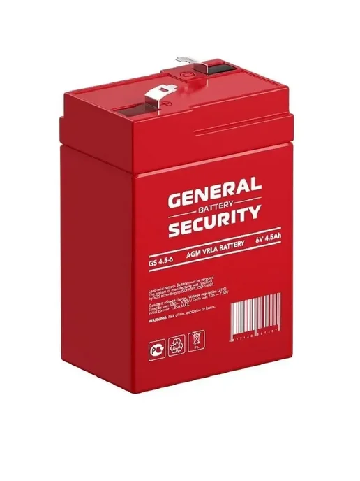 General Security Аккумуляторы для ИБП GS АКБ 6V 4.5Ah 6В 4.5Ач. GS 4.5-6, вариант, фото 3