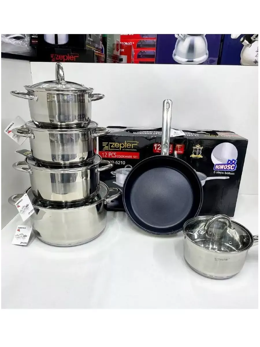 Набор кастрюль 6 шт ZEPTER ZP-5210 189827284 купить в интернет