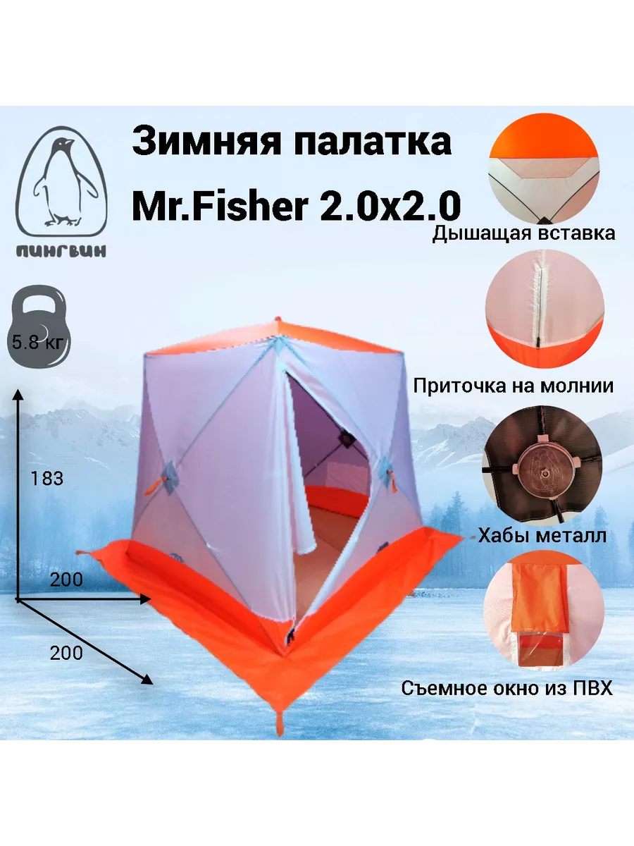 Зимняя палатка КУБ для рыбалки Ice Lux 3