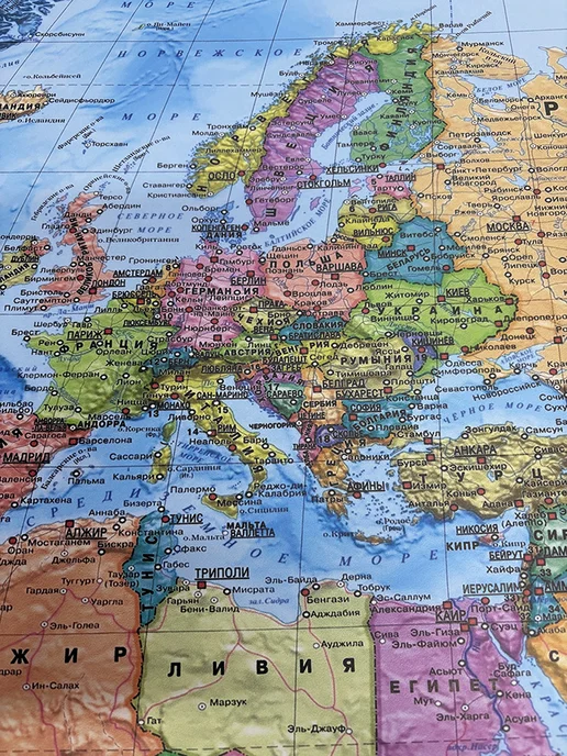 Bumbasa Политическая карта мира 2026 настенная 210х107 см, 210x107 см, фото 7