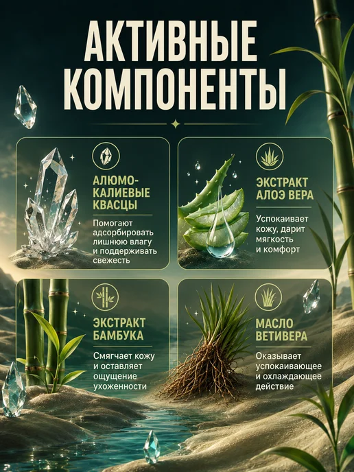 Eo Laboratorie Дезодорант для тела Бамбук и Ветивер 50 мл, 2шт, 50 мл, фото 7