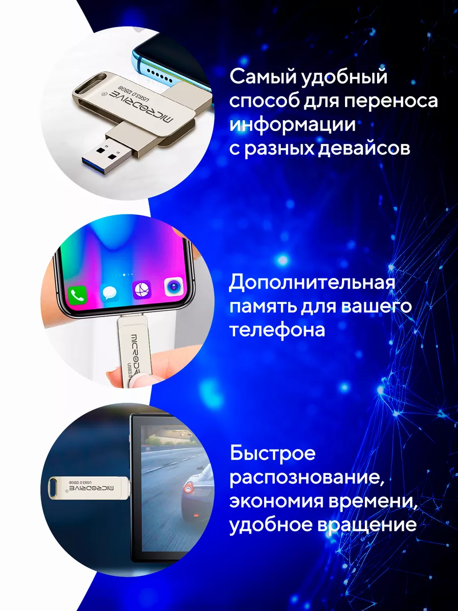 USB Type-C накопитель Флешка тайпси 64гб Universe Home 189961456 купить в  интернет-магазине Wildberries