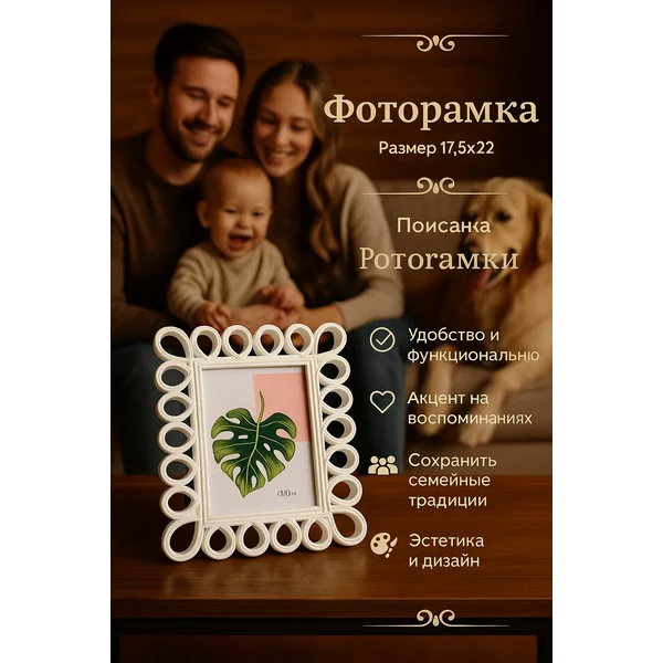 Фоторамка для фотографий настольная