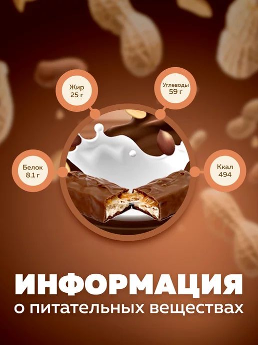 Snickers Шоколадный батончик набор 32 шт по 20 гр, 32 шт, 20 г, фото 5