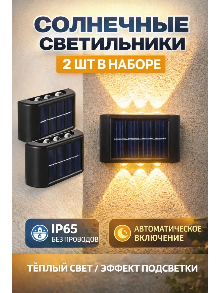 Светильник садовый уличный на солнечной батарее