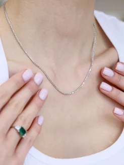 Цепочка на шею серебро SamoroDki Jewelry 190020332 купить за 1 622 ₽ в интернет-магазине Wildberries