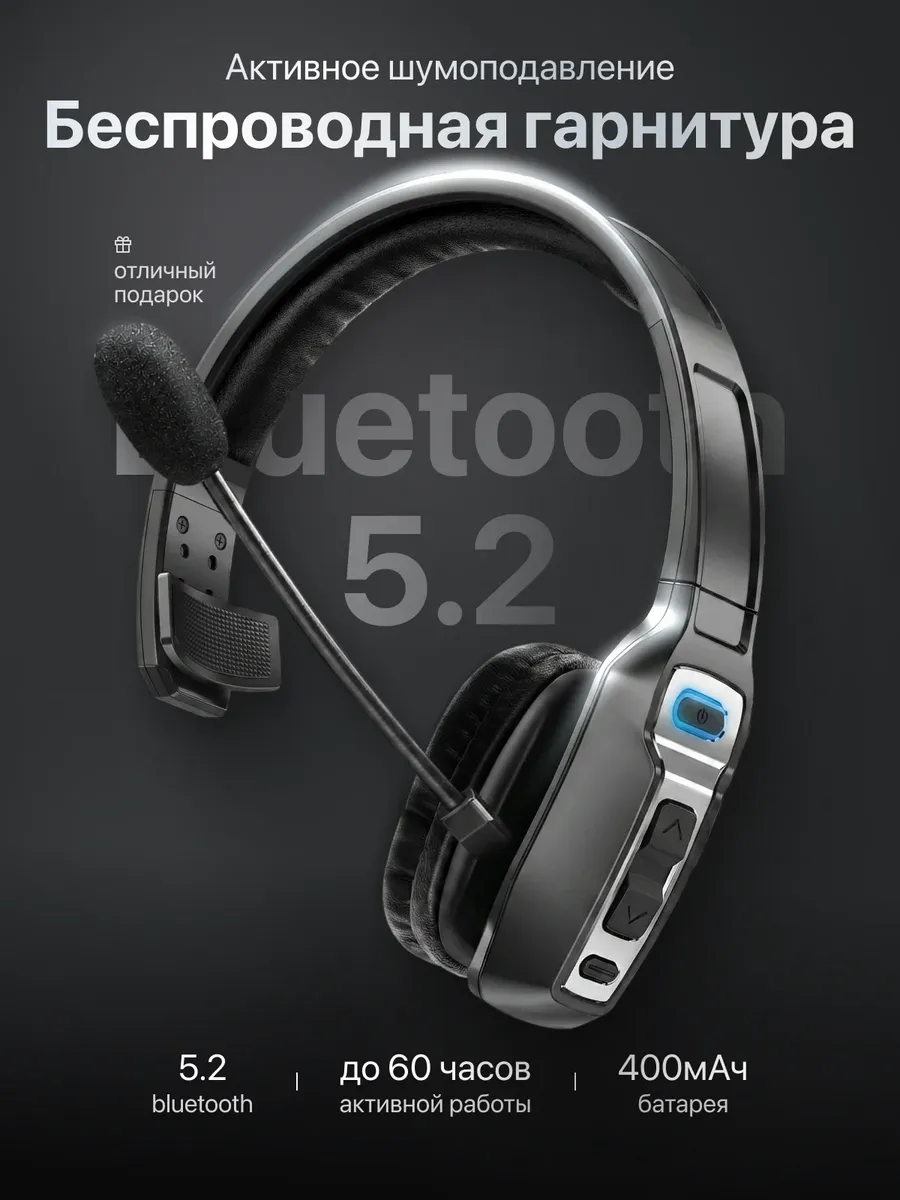 Блютуз гарнитура для компьютера с микрофоном bluetooth