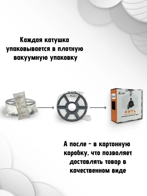 НИТ Пластик для 3D принтера PLA 1.75 мм 1 кг мраморный, 1 кг, фото 5