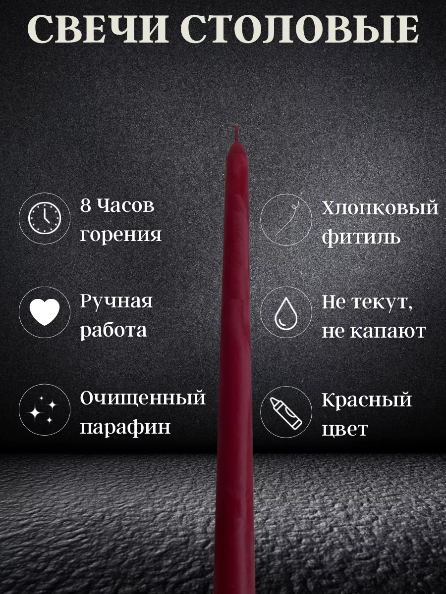 Столовые длинные свечи для дома Cozy candle 190046419 купить за 499 ₽ в  интернет-магазине Wildberries