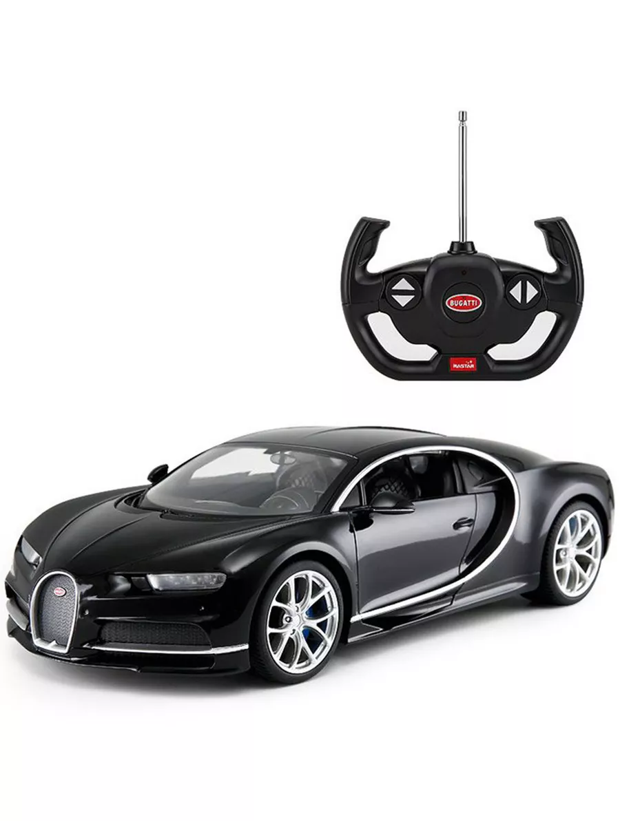 Машина р/у M 1:14, Bugatti Chiron, черная RASTAR 190078908 купить за 4 555  ₽ в интернет-магазине Wildberries