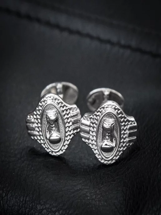 Swanky jewelry Запонки серебряные боксерские перчатки боксеру, серебристый, фото 2