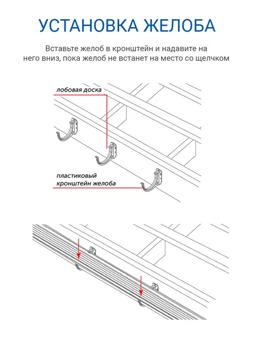 Альта Профиль Желоб водосточный пластиковый 3 шт по 1 м, 3 шт, 1 м, фото 5