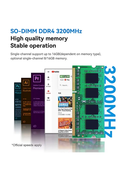 Beelink Мини ПК MINI S12 PRO Intel N100, 16ГБ+500 ГБ, 16 ГБ, 500 ГБ, фото 8