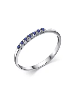 Серебряное кольцо дорожка с камнями с фианитами Gold Plaza Jewelry 190116523 купить за 560 ₽ в интернет-магазине Wildberries