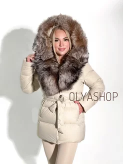 Пуховик с натуральным мехом Olyashop 190153035 купить за 27 456 ₽ в интернет-магазине Wildberries