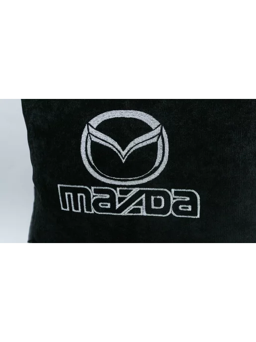 Dekos Подушка в машину с вышивкой для Mazda, черный, фото 8