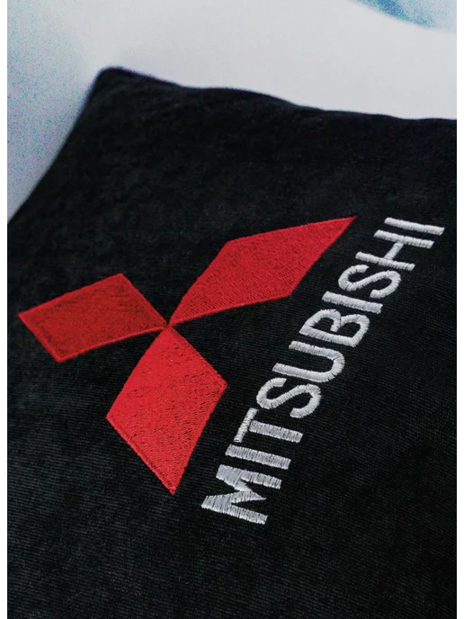 Dekos Подушка в машину с вышивкой для Mitsubishi, черный, фото 8