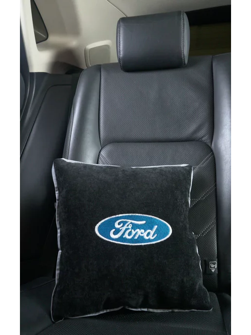 Dekos Подушка в машину с вышивкой для FORD, черный, фото 3