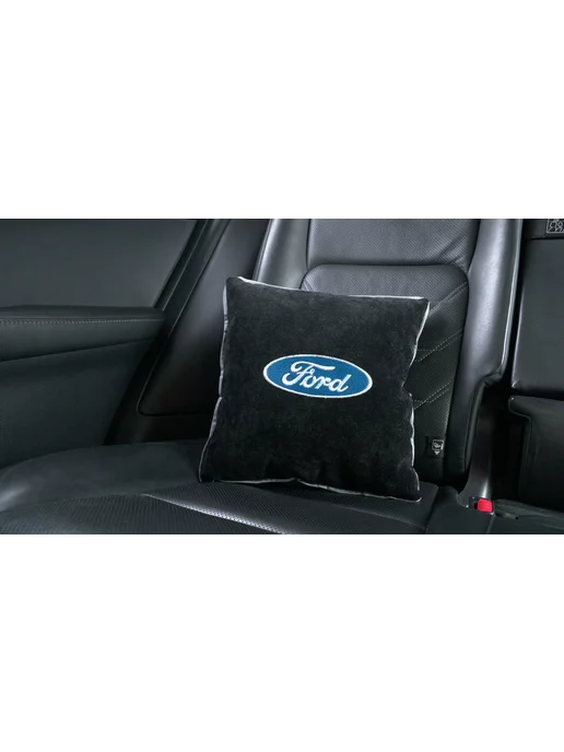 Dekos Подушка в машину с вышивкой для FORD, черный, фото 7