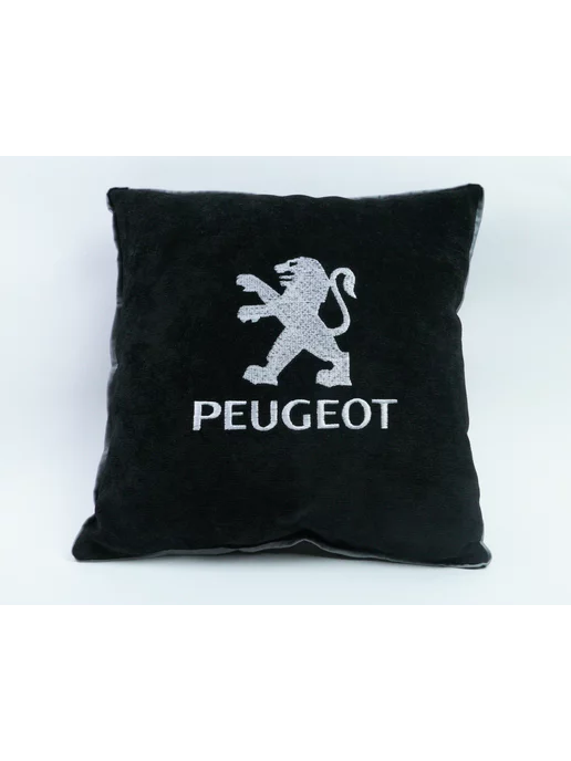 Dekos Подушка в машину с вышивкой для Peugeot, черный, фото 8