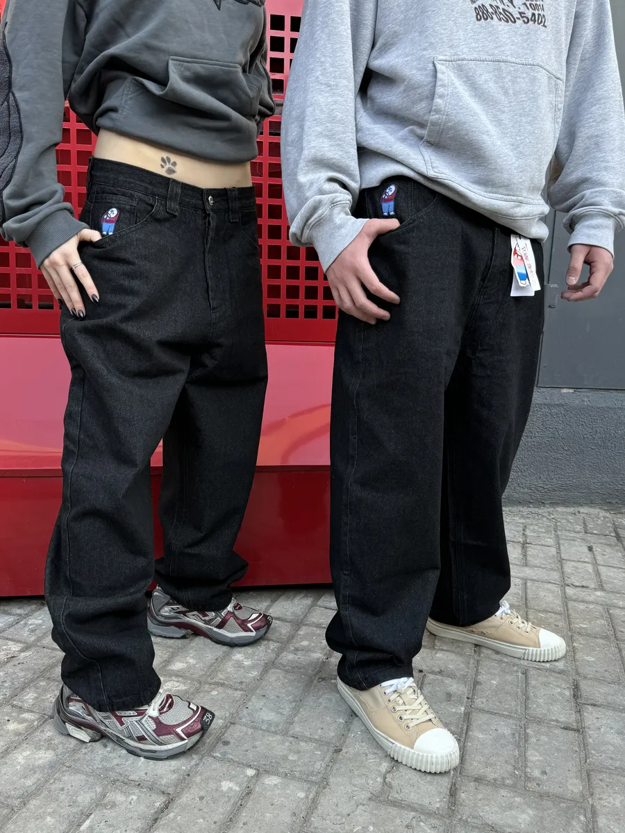 Джинсы широкие Polar Skate Big Boy Oversize y2k черные Dime Джинсы широкие Polar Skate Big Boy Oversize y2k черные Dime