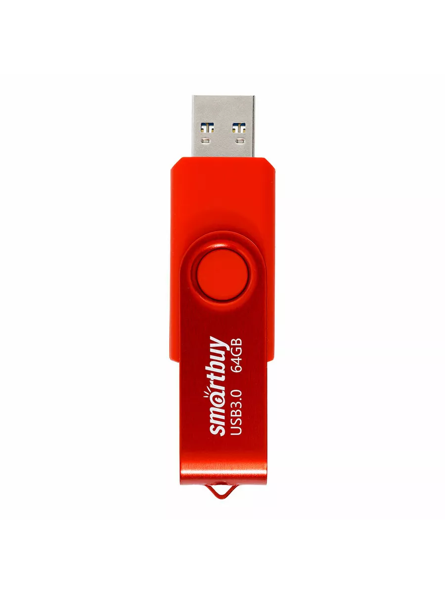 Флэшка USB 3.0 64GB Twist красная высокая скорость Smartbuy 190183867  купить за 826 ₽ в интернет-магазине Wildberries