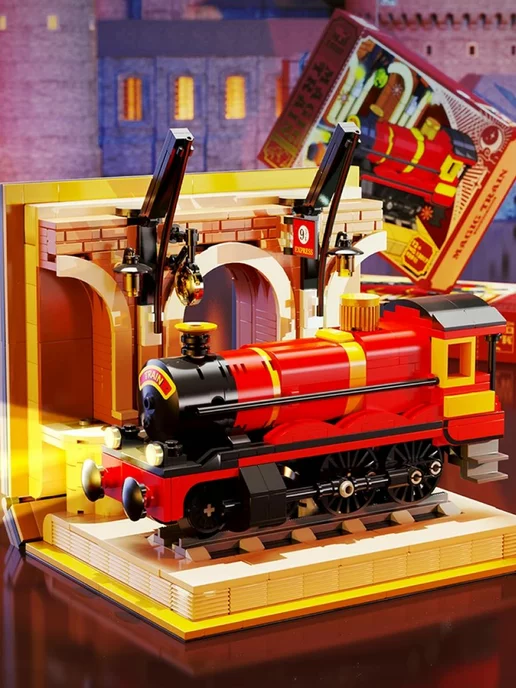 LEGO Конструктор-книжка, Harry Potter - Хогвартс экспресс, красный, фото 3
