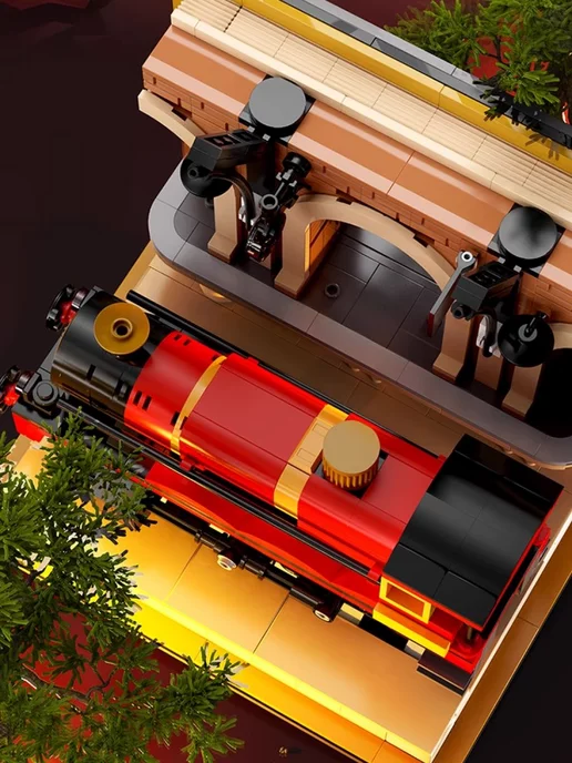 LEGO Конструктор-книжка, Harry Potter - Хогвартс экспресс, красный, фото 7