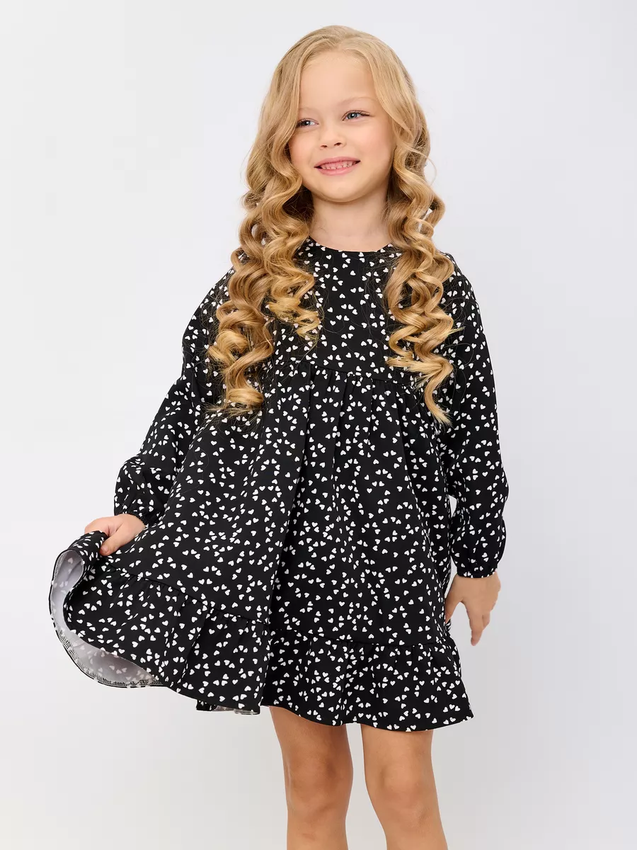 Как сшить платье на девочку из трикотажа. Платье BURDA kids весна-лето 2020. #платье #выкройкабурда