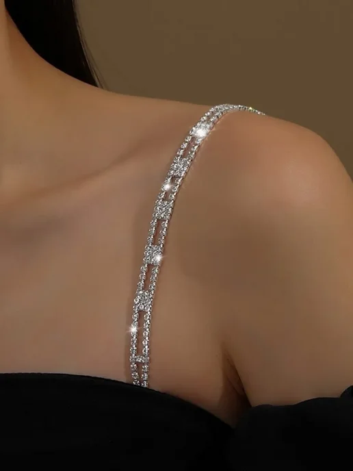 JBAShop Бретели со стразами для бюстгальтера, серый, фото 4
