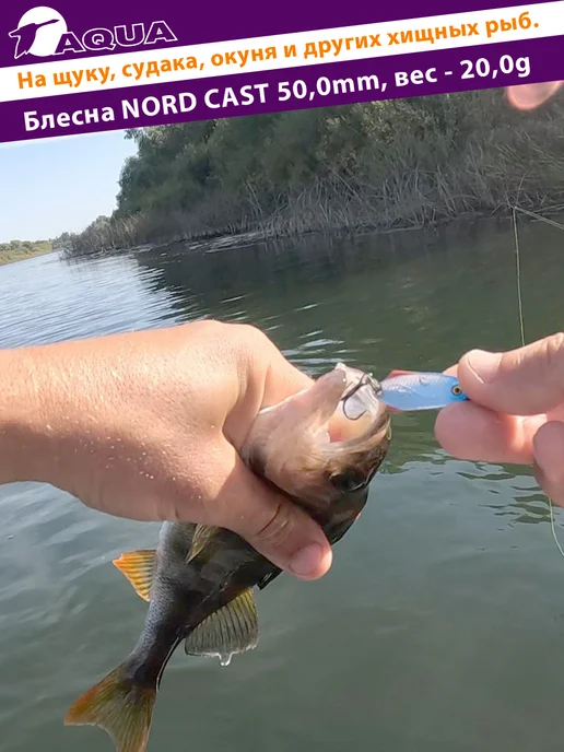 Aqua Блесна рыболовная Nord Cast 50mm 20g цвет 02, 20 г, фото 4