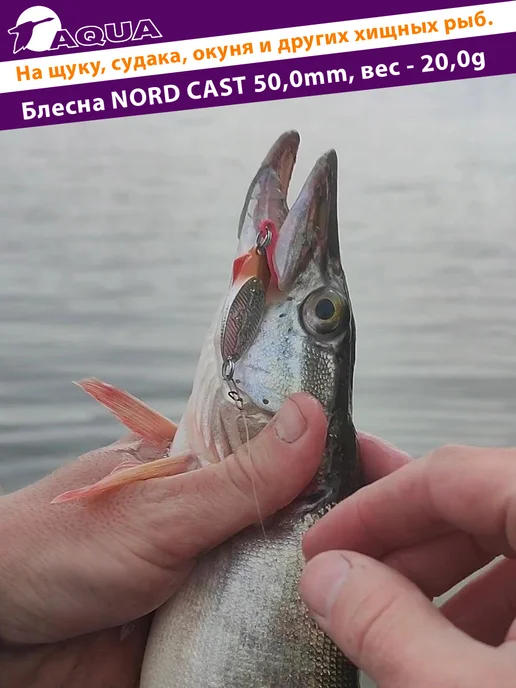 Aqua Блесна рыболовная Nord Cast 50mm 20g цвет 02, 20 г, фото 8