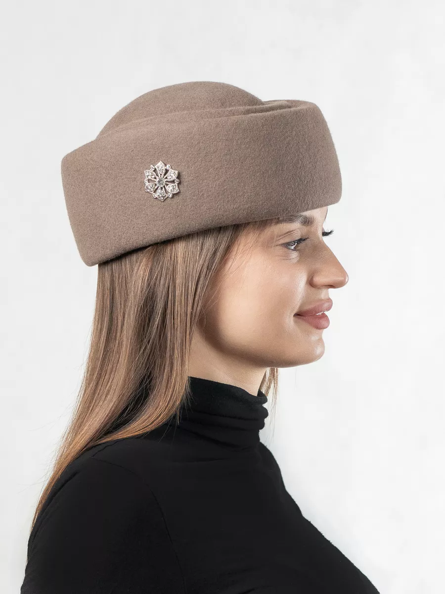 Фетровые шляпки без полей купить в Интернет-магазине Пильников
