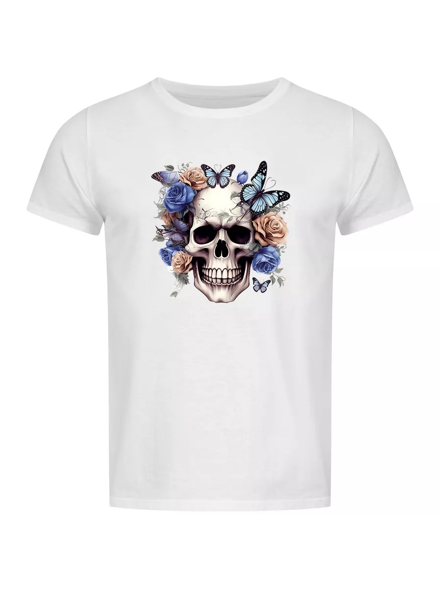 Футболка Skull with butterflies Игрушки Чуми Чу 190377675 купить за 1 184 ₽  в интернет-магазине Wildberries