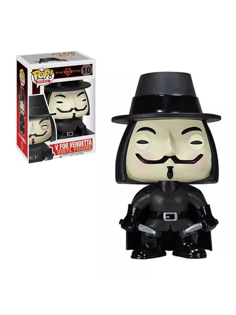 Funko POP! Фигурка V - значит Вендетта /Анонимус/ Гай Фокс 190394216 купить  за 815 ₽ в интернет-магазине Wildberries