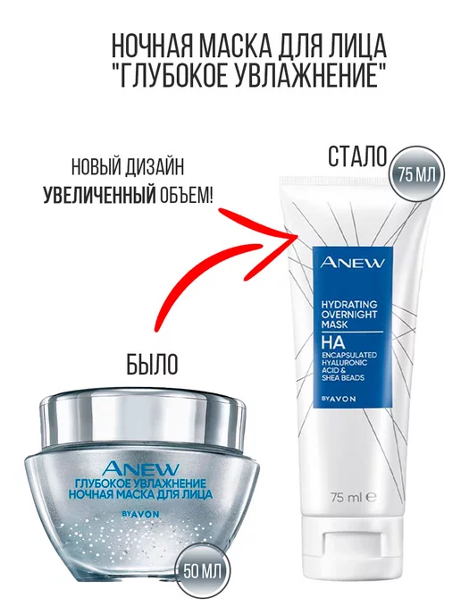 Ночная маска для лица «Anew Защита и восстановление» AVON