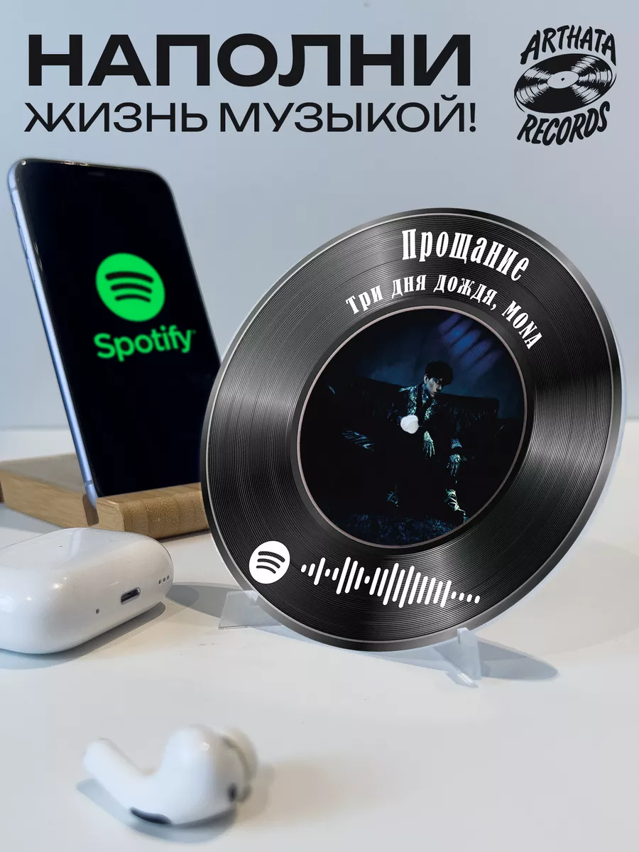 Spotify Постер и брелоки Три дня дождя MONA - Прощание Arthata-Records  190409995 купить за 538 ₽ в интернет-магазине Wildberries