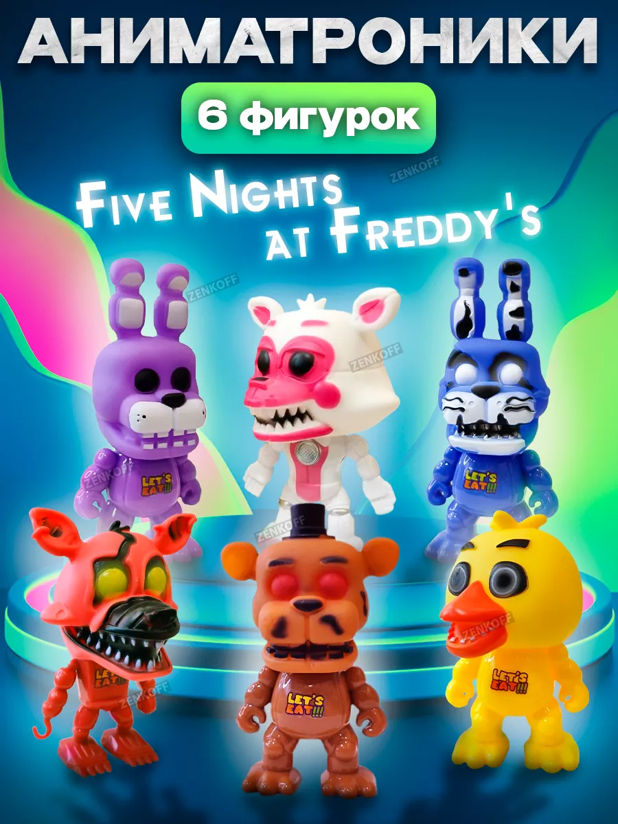 Zenkoff Аниматроники Набор Фнаф Фигурки Fnaf Игрушки 5 Ночей С Фреди