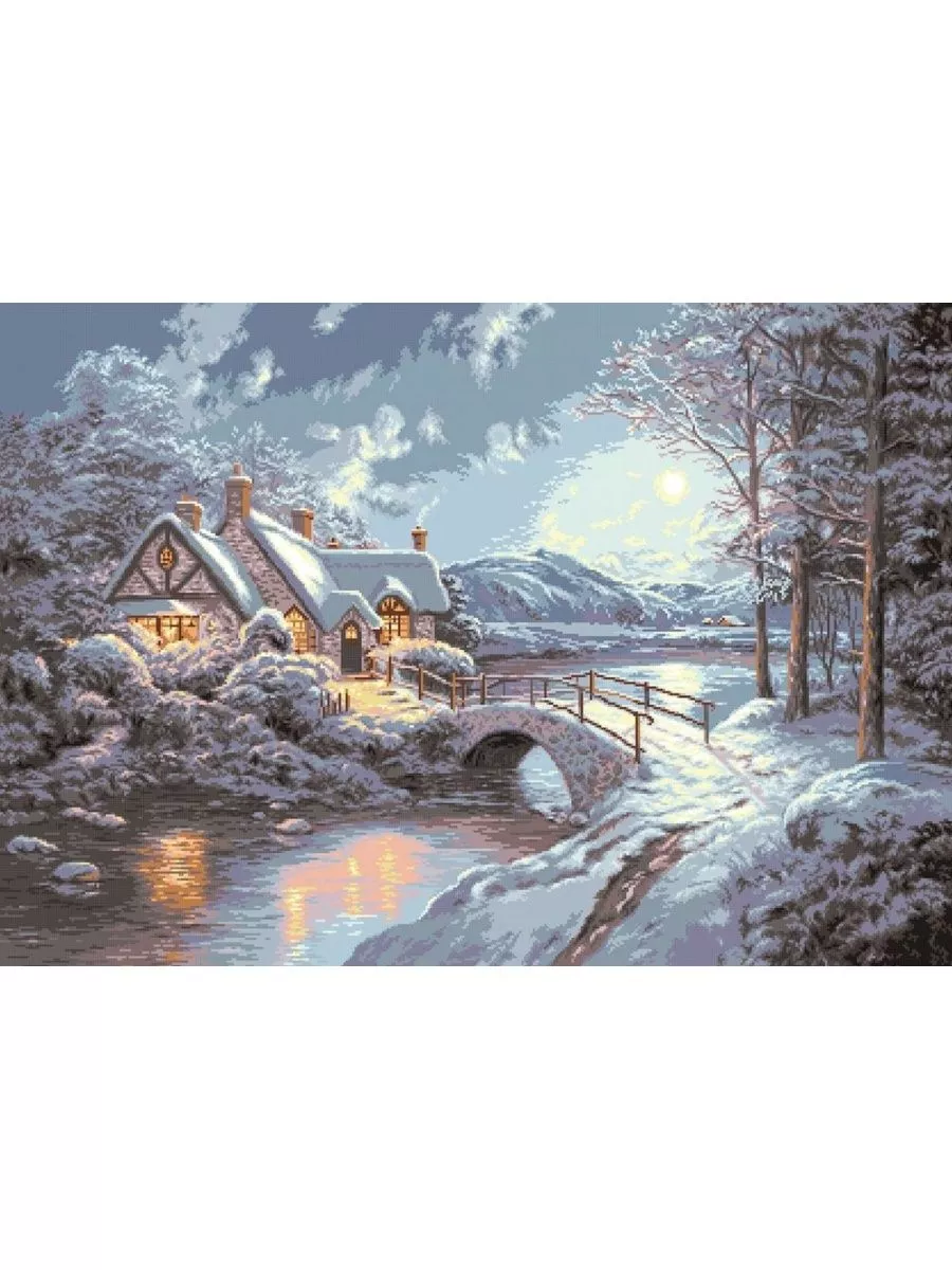 “Зимний вечер” набор для вышивания