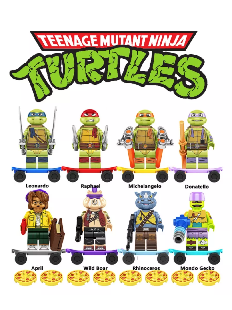 Lego turtles minifigures online