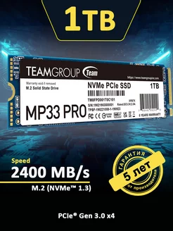 M.2 NVMe Накопитель SSD 1ТБ жесткий диск внутренняя память Teamgroup 190531254 купить за 8 915 ₽ в интернет-магазине Wildberries