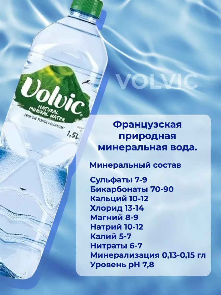 Вода минеральная негазированная 0.5 л 24 шт VOLVIC 190593975 купить за 2  926 ₽ в интернет-магазине Wildberries