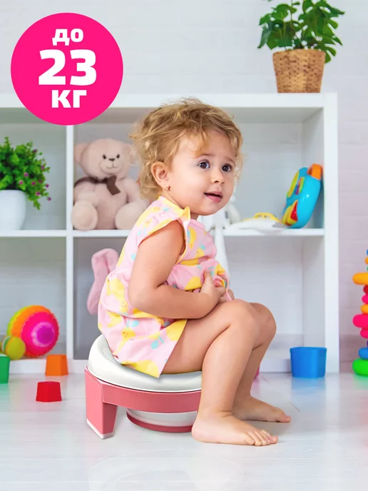 playokay Дорожный горшок детский складной сиденье для унитаза 3в1, вариант, фото 7
