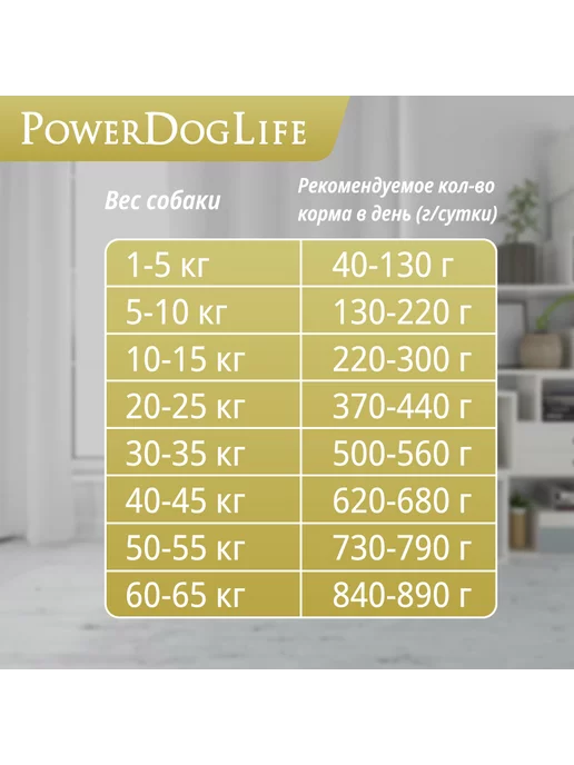 Сухой корм PowerDogLife Кг. для собак, средние, говядина, 1,5 кг, фото 7
