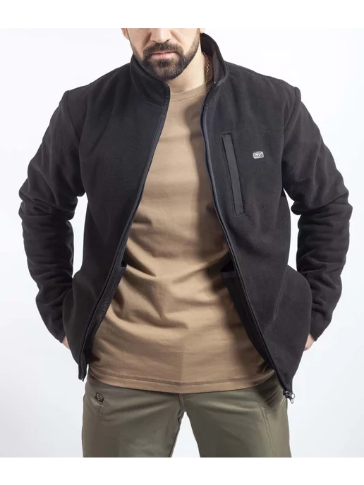 VAV Wear Кофта мужская флисовая тактическая, черный, фото 2