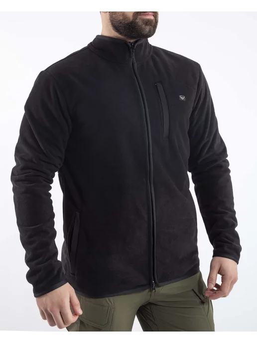 VAV Wear Кофта мужская флисовая тактическая, черный, фото 5
